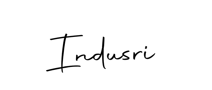 Create a beautiful signature design for name Indusri. With this signature (Autography-DOLnW) fonts, you can make a handwritten signature for free. Indusri signature style 10 images and pictures png