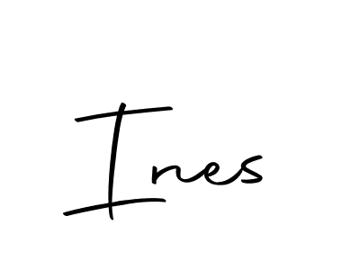 The best way (Autography-DOLnW) to make a short signature is to pick only two or three words in your name. The name Ines include a total of six letters. For converting this name. Ines signature style 10 images and pictures png
