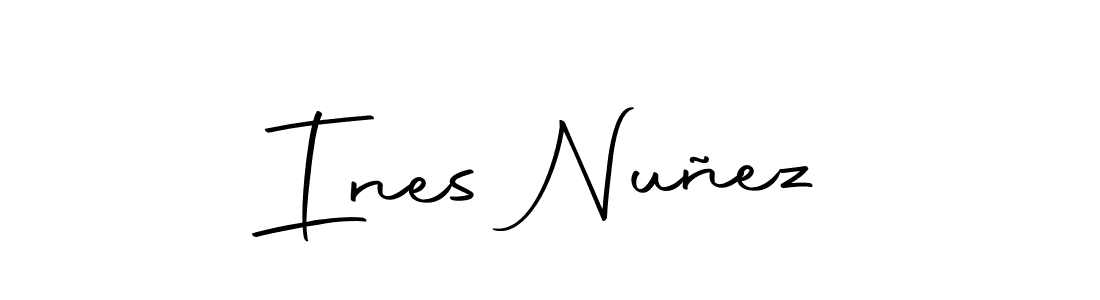 Create a beautiful signature design for name Ines Nuñez. With this signature (Autography-DOLnW) fonts, you can make a handwritten signature for free. Ines Nuñez signature style 10 images and pictures png