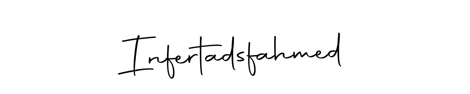Create a beautiful signature design for name Infertadsfahmed. With this signature (Autography-DOLnW) fonts, you can make a handwritten signature for free. Infertadsfahmed signature style 10 images and pictures png