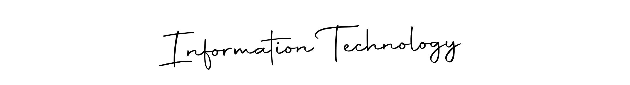 Make a beautiful signature design for name Information Technology. With this signature (Autography-DOLnW) style, you can create a handwritten signature for free. Information Technology signature style 10 images and pictures png