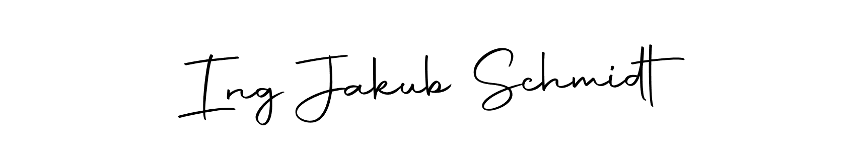 Make a beautiful signature design for name Ing Jakub Schmidt. With this signature (Autography-DOLnW) style, you can create a handwritten signature for free. Ing Jakub Schmidt signature style 10 images and pictures png