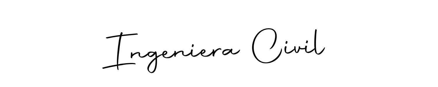 Make a beautiful signature design for name Ingeniera Civil. With this signature (Autography-DOLnW) style, you can create a handwritten signature for free. Ingeniera Civil signature style 10 images and pictures png