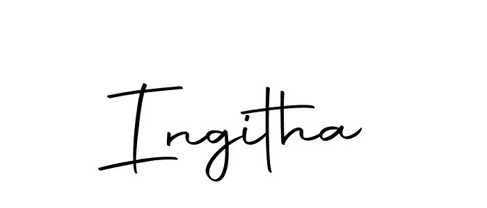 if you are searching for the best signature style for your name Ingitha. so please give up your signature search. here we have designed multiple signature styles  using Autography-DOLnW. Ingitha signature style 10 images and pictures png