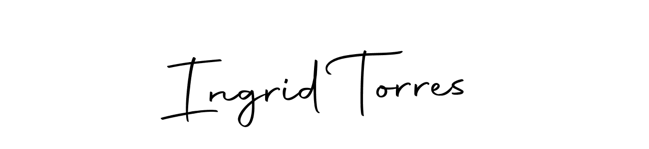 Create a beautiful signature design for name Ingrid Torres. With this signature (Autography-DOLnW) fonts, you can make a handwritten signature for free. Ingrid Torres signature style 10 images and pictures png
