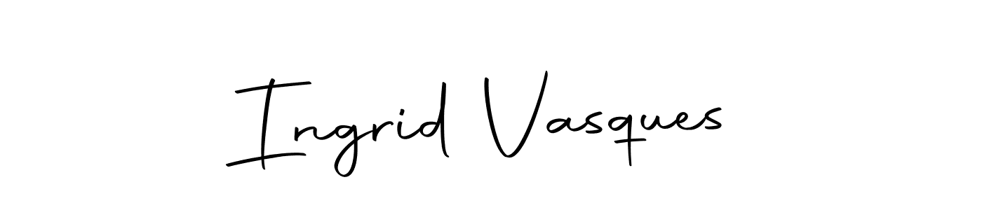 How to make Ingrid Vasques name signature. Use Autography-DOLnW style for creating short signs online. This is the latest handwritten sign. Ingrid Vasques signature style 10 images and pictures png