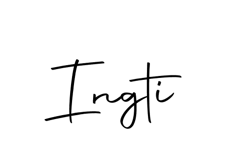 Create a beautiful signature design for name Ingti. With this signature (Autography-DOLnW) fonts, you can make a handwritten signature for free. Ingti signature style 10 images and pictures png