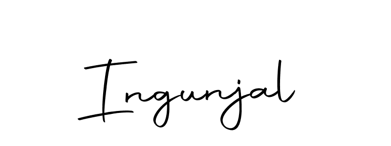Design your own signature with our free online signature maker. With this signature software, you can create a handwritten (Autography-DOLnW) signature for name Ingunjal. Ingunjal signature style 10 images and pictures png