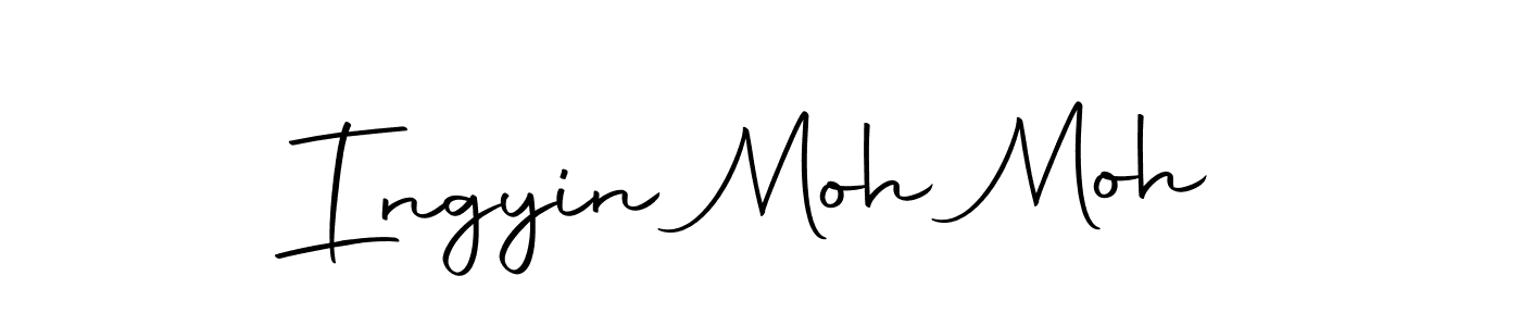 The best way (Autography-DOLnW) to make a short signature is to pick only two or three words in your name. The name Ingyin Moh Moh include a total of six letters. For converting this name. Ingyin Moh Moh signature style 10 images and pictures png