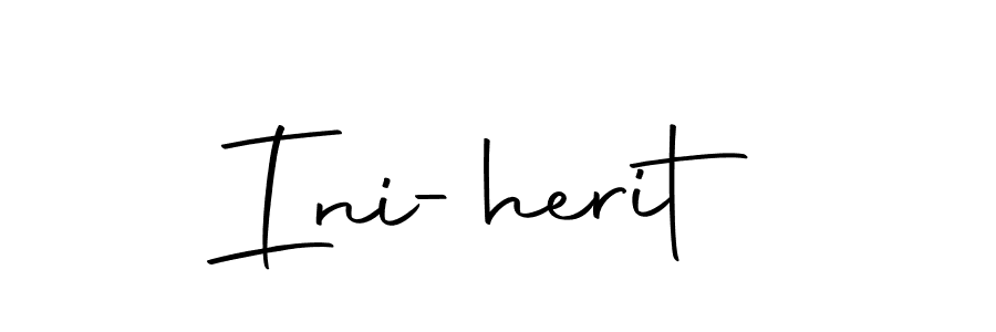 Create a beautiful signature design for name Ini-herit. With this signature (Autography-DOLnW) fonts, you can make a handwritten signature for free. Ini-herit signature style 10 images and pictures png