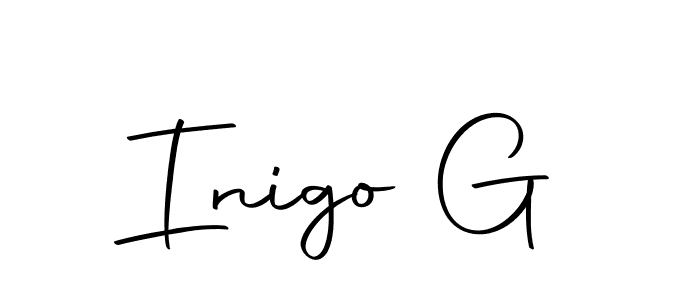 Also we have Inigo G name is the best signature style. Create professional handwritten signature collection using Autography-DOLnW autograph style. Inigo G signature style 10 images and pictures png
