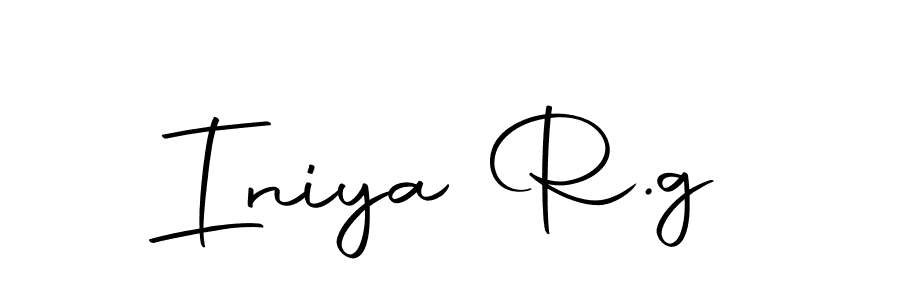 Use a signature maker to create a handwritten signature online. With this signature software, you can design (Autography-DOLnW) your own signature for name Iniya R.g. Iniya R.g signature style 10 images and pictures png