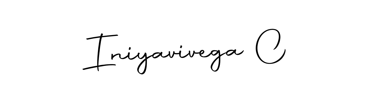 You can use this online signature creator to create a handwritten signature for the name Iniyavivega C. This is the best online autograph maker. Iniyavivega C signature style 10 images and pictures png