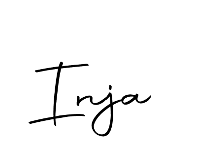 How to make Inja signature? Autography-DOLnW is a professional autograph style. Create handwritten signature for Inja name. Inja signature style 10 images and pictures png