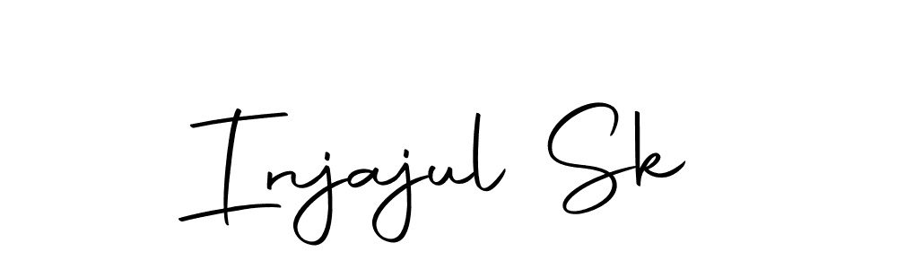 How to make Injajul Sk name signature. Use Autography-DOLnW style for creating short signs online. This is the latest handwritten sign. Injajul Sk signature style 10 images and pictures png