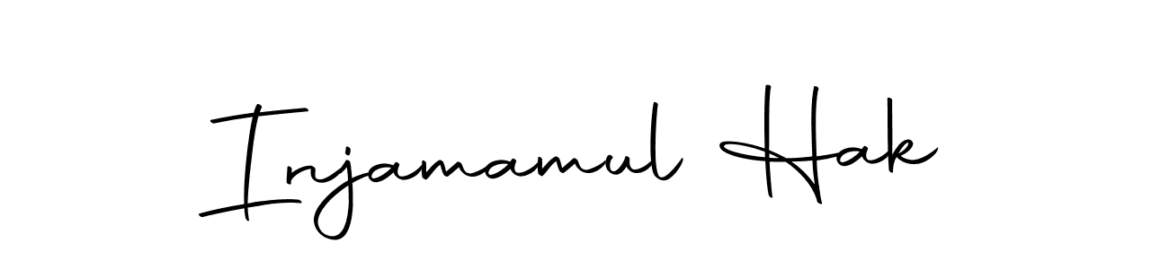 Create a beautiful signature design for name Injamamul Hak. With this signature (Autography-DOLnW) fonts, you can make a handwritten signature for free. Injamamul Hak signature style 10 images and pictures png