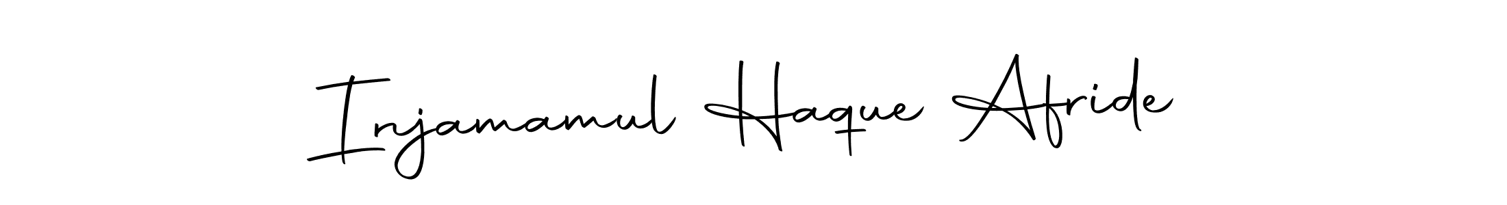 How to make Injamamul Haque Afride name signature. Use Autography-DOLnW style for creating short signs online. This is the latest handwritten sign. Injamamul Haque Afride signature style 10 images and pictures png