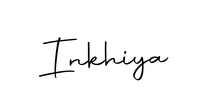 Design your own signature with our free online signature maker. With this signature software, you can create a handwritten (Autography-DOLnW) signature for name Inkhiya. Inkhiya signature style 10 images and pictures png