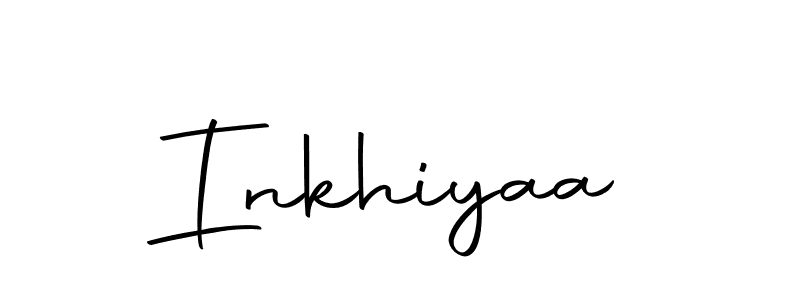 Use a signature maker to create a handwritten signature online. With this signature software, you can design (Autography-DOLnW) your own signature for name Inkhiyaa. Inkhiyaa signature style 10 images and pictures png