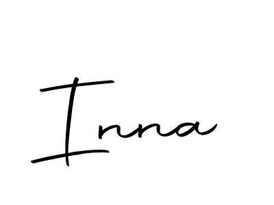 You should practise on your own different ways (Autography-DOLnW) to write your name (Inna) in signature. don't let someone else do it for you. Inna signature style 10 images and pictures png