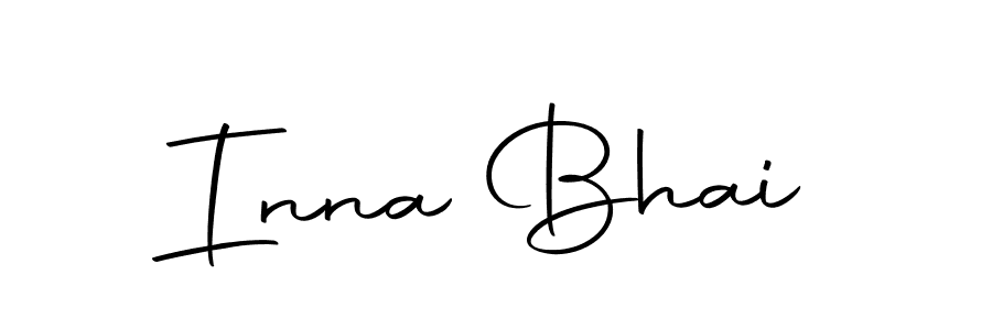 You should practise on your own different ways (Autography-DOLnW) to write your name (Inna Bhai) in signature. don't let someone else do it for you. Inna Bhai signature style 10 images and pictures png