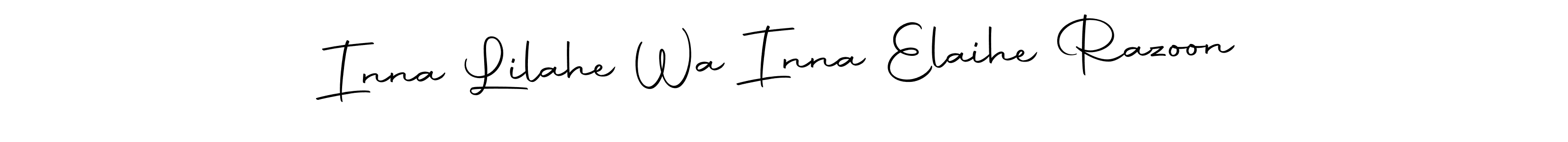 Similarly Autography-DOLnW is the best handwritten signature design. Signature creator online .You can use it as an online autograph creator for name Inna Lilahe Wa Inna Elaihe Razoon. Inna Lilahe Wa Inna Elaihe Razoon signature style 10 images and pictures png