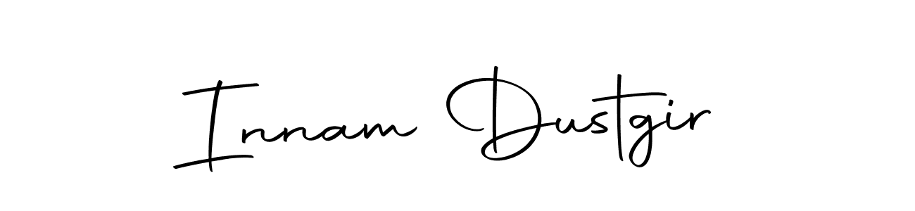 Innam Dustgir stylish signature style. Best Handwritten Sign (Autography-DOLnW) for my name. Handwritten Signature Collection Ideas for my name Innam Dustgir. Innam Dustgir signature style 10 images and pictures png