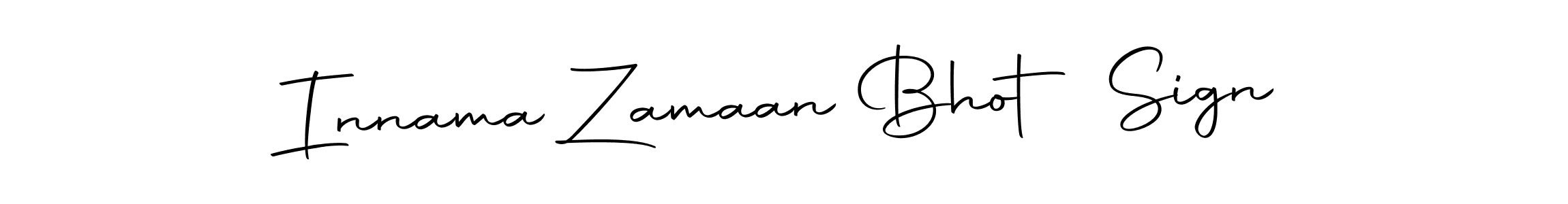 Use a signature maker to create a handwritten signature online. With this signature software, you can design (Autography-DOLnW) your own signature for name Innama Zamaan Bhot Sign. Innama Zamaan Bhot Sign signature style 10 images and pictures png