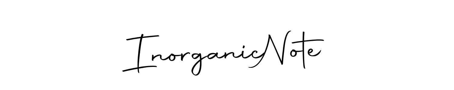 You should practise on your own different ways (Autography-DOLnW) to write your name (Inorganic  Note) in signature. don't let someone else do it for you. Inorganic  Note signature style 10 images and pictures png