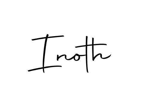 You should practise on your own different ways (Autography-DOLnW) to write your name (Inoth) in signature. don't let someone else do it for you. Inoth signature style 10 images and pictures png
