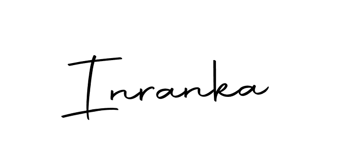 You should practise on your own different ways (Autography-DOLnW) to write your name (Inranka) in signature. don't let someone else do it for you. Inranka signature style 10 images and pictures png