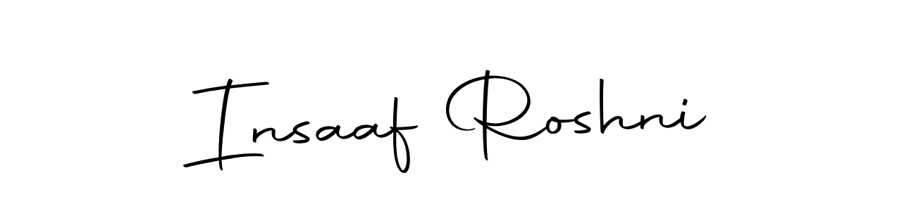 Make a beautiful signature design for name Insaaf Roshni. Use this online signature maker to create a handwritten signature for free. Insaaf Roshni signature style 10 images and pictures png