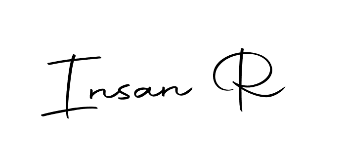 Insan R stylish signature style. Best Handwritten Sign (Autography-DOLnW) for my name. Handwritten Signature Collection Ideas for my name Insan R. Insan R signature style 10 images and pictures png