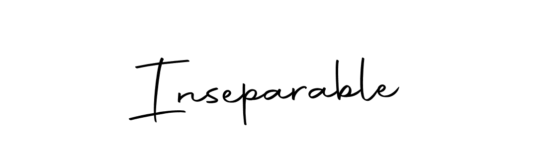 The best way (Autography-DOLnW) to make a short signature is to pick only two or three words in your name. The name Inseparable include a total of six letters. For converting this name. Inseparable signature style 10 images and pictures png