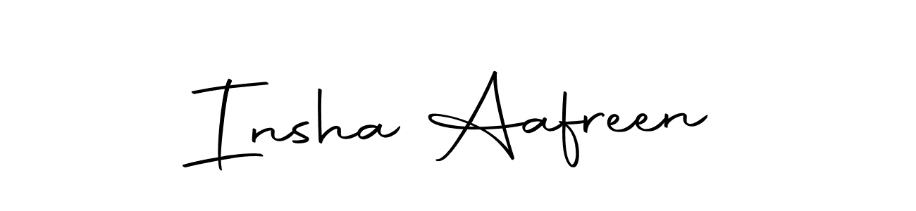 The best way (Autography-DOLnW) to make a short signature is to pick only two or three words in your name. The name Insha Aafreen include a total of six letters. For converting this name. Insha Aafreen signature style 10 images and pictures png