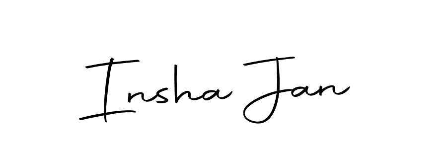 How to make Insha Jan signature? Autography-DOLnW is a professional autograph style. Create handwritten signature for Insha Jan name. Insha Jan signature style 10 images and pictures png