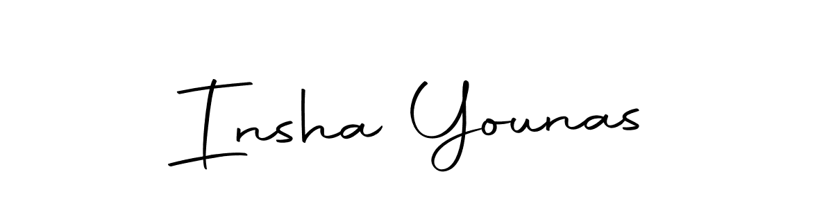 You should practise on your own different ways (Autography-DOLnW) to write your name (Insha Younas) in signature. don't let someone else do it for you. Insha Younas signature style 10 images and pictures png