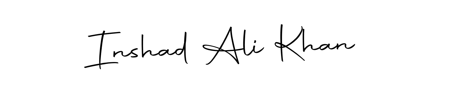 Use a signature maker to create a handwritten signature online. With this signature software, you can design (Autography-DOLnW) your own signature for name Inshad Ali Khan. Inshad Ali Khan signature style 10 images and pictures png