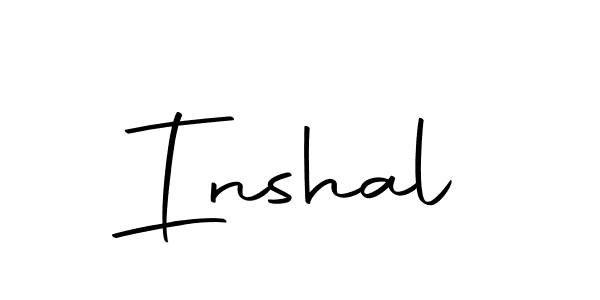 Make a beautiful signature design for name Inshal. With this signature (Autography-DOLnW) style, you can create a handwritten signature for free. Inshal signature style 10 images and pictures png