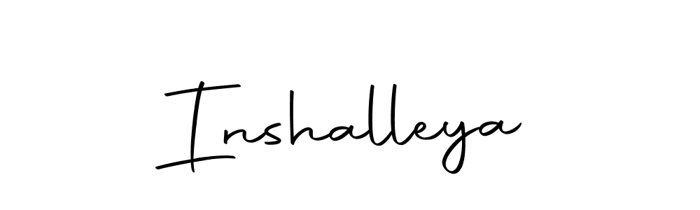 Create a beautiful signature design for name Inshalleya. With this signature (Autography-DOLnW) fonts, you can make a handwritten signature for free. Inshalleya signature style 10 images and pictures png