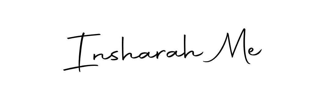 Make a beautiful signature design for name Insharah Me. Use this online signature maker to create a handwritten signature for free. Insharah Me signature style 10 images and pictures png