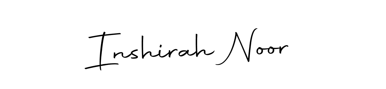 Autography-DOLnW is a professional signature style that is perfect for those who want to add a touch of class to their signature. It is also a great choice for those who want to make their signature more unique. Get Inshirah Noor name to fancy signature for free. Inshirah Noor signature style 10 images and pictures png
