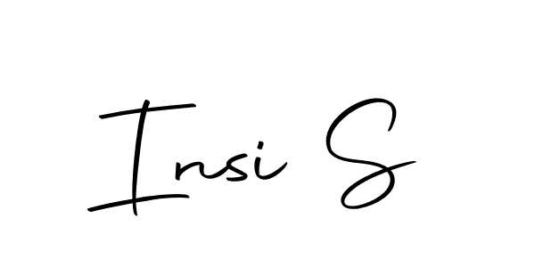 Make a beautiful signature design for name Insi S. Use this online signature maker to create a handwritten signature for free. Insi S signature style 10 images and pictures png