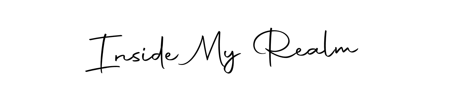 Design your own signature with our free online signature maker. With this signature software, you can create a handwritten (Autography-DOLnW) signature for name Inside My Realm. Inside My Realm signature style 10 images and pictures png