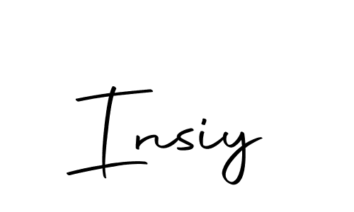 You can use this online signature creator to create a handwritten signature for the name Insiy. This is the best online autograph maker. Insiy signature style 10 images and pictures png