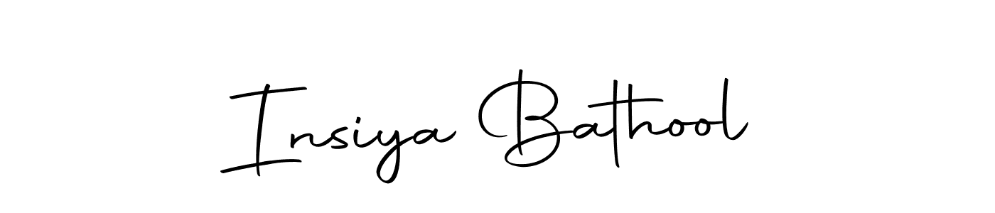 Make a beautiful signature design for name Insiya Bathool. With this signature (Autography-DOLnW) style, you can create a handwritten signature for free. Insiya Bathool signature style 10 images and pictures png