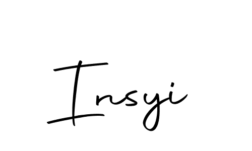 Create a beautiful signature design for name Insyi. With this signature (Autography-DOLnW) fonts, you can make a handwritten signature for free. Insyi signature style 10 images and pictures png