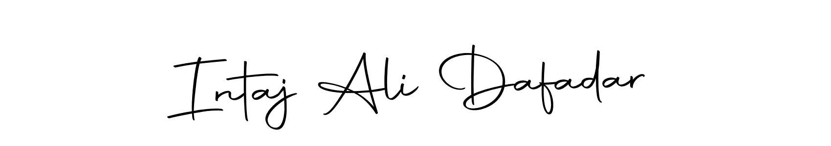 This is the best signature style for the Intaj Ali Dafadar name. Also you like these signature font (Autography-DOLnW). Mix name signature. Intaj Ali Dafadar signature style 10 images and pictures png