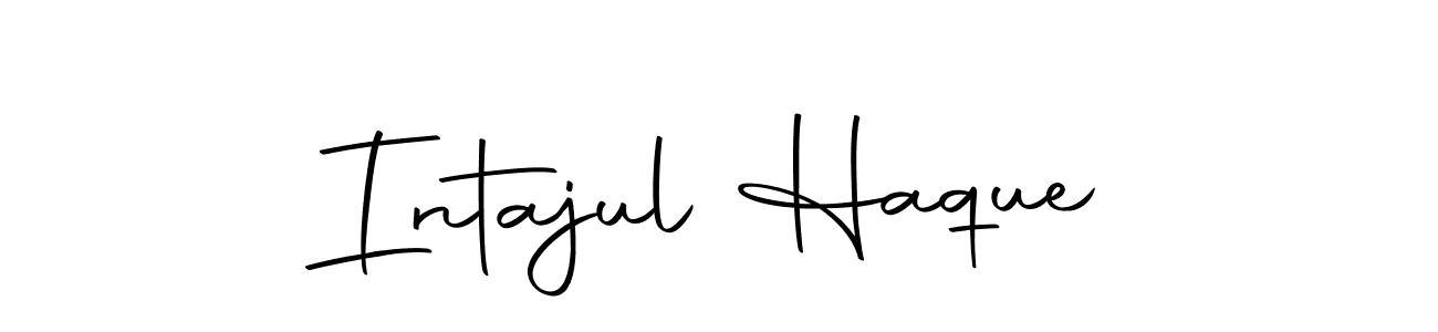 You should practise on your own different ways (Autography-DOLnW) to write your name (Intajul Haque) in signature. don't let someone else do it for you. Intajul Haque signature style 10 images and pictures png