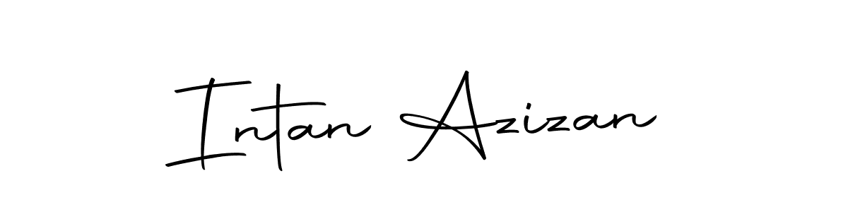 Create a beautiful signature design for name Intan Azizan. With this signature (Autography-DOLnW) fonts, you can make a handwritten signature for free. Intan Azizan signature style 10 images and pictures png